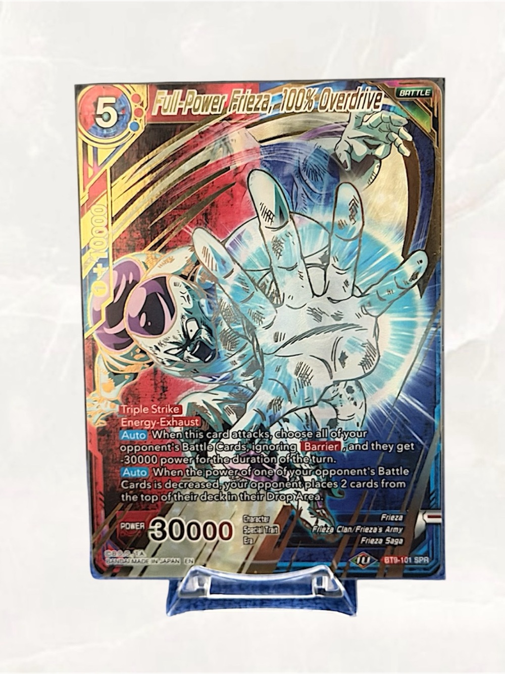 DBS TCG Full-Power Frieza, 100% Overdrive #BT9-101 SPR Universal Onslaught